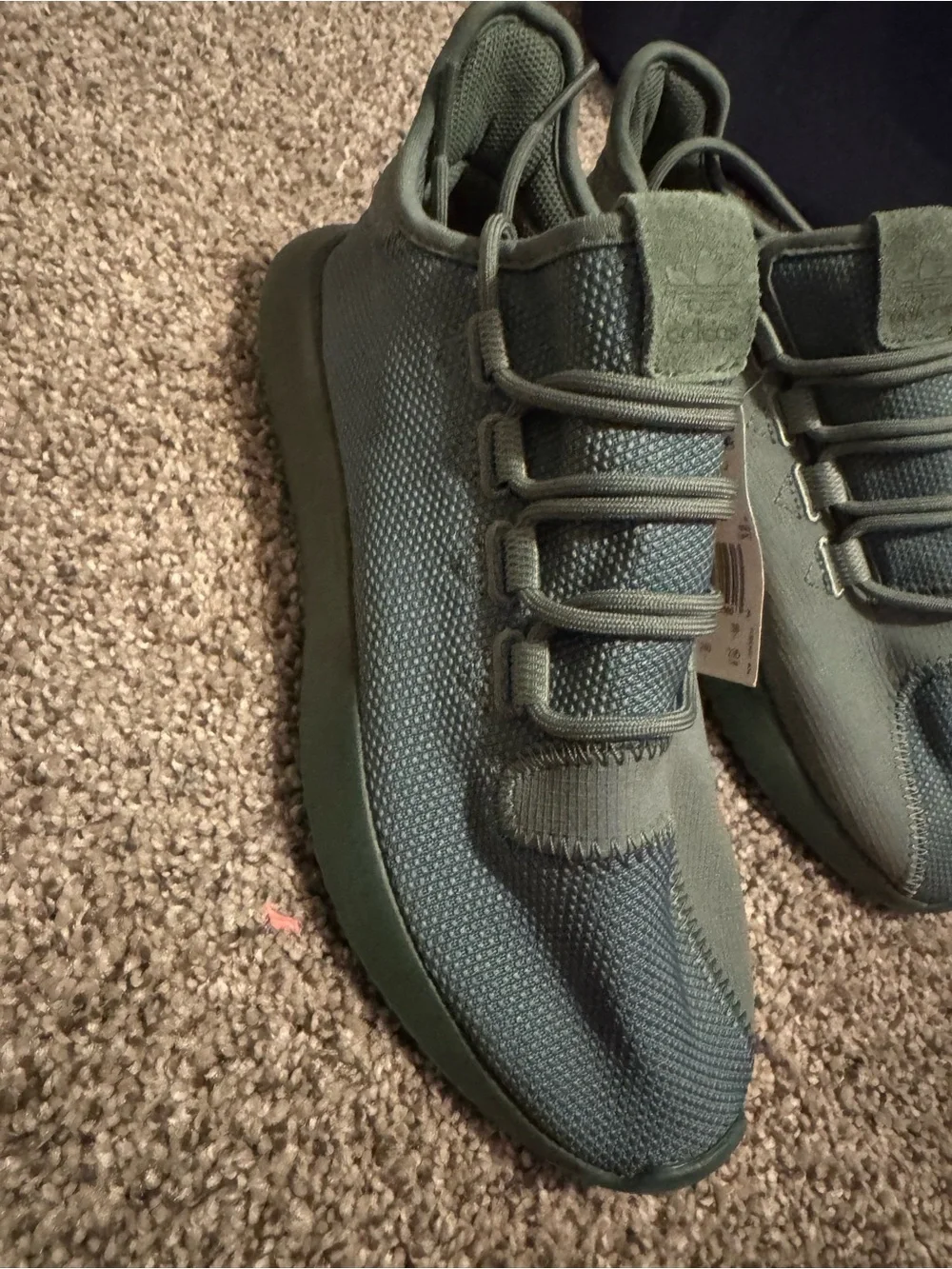 adidas Originals Tubular Shadow J Men's Olive Green Sneakers